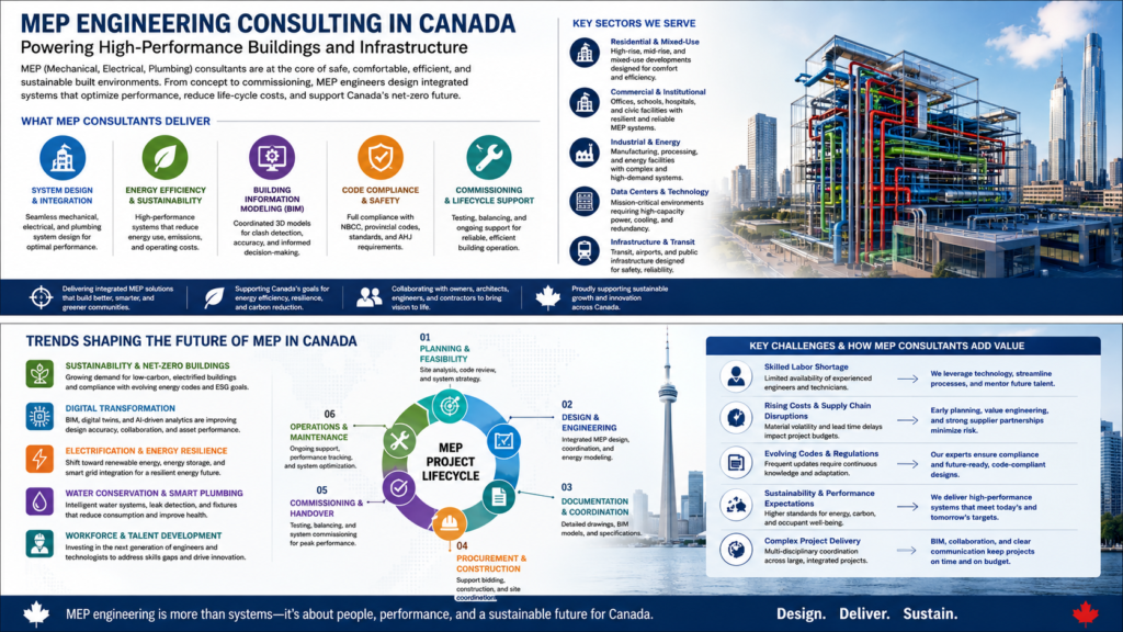 Engineer's Team The Evolving Landscape of MEP Engineering Consulting in Canada: Market Dynamics, Regulatory Paradigms, and Sustainable Innovation