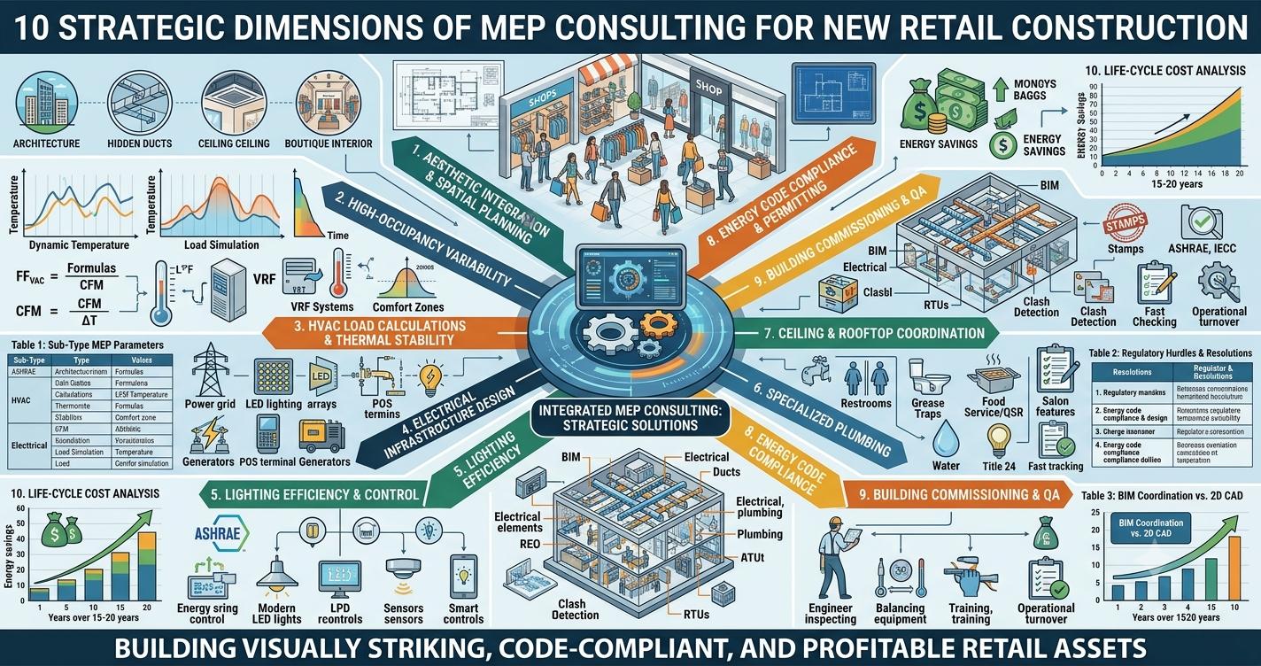 MEP consulting services for new retail construction