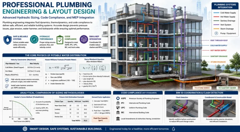 Professional Plumbing Engineering And Layout Design