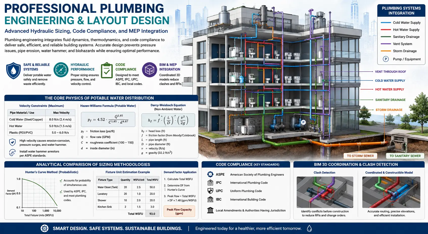 Professional Plumbing Engineering And Layout Design